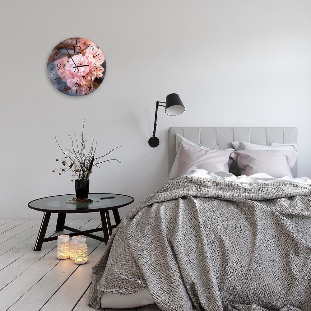 Dekoratīvais sienas pulkstenis Powder flowers E-interjers.lv