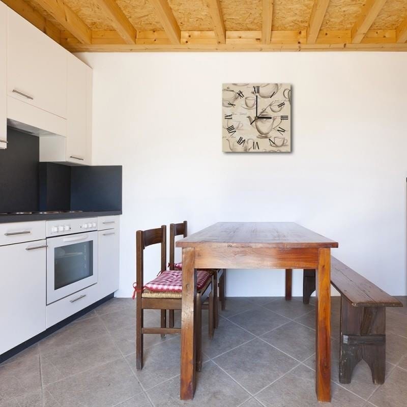 Dekoratīvais sienas pulkstenis Tea time E-interjers.lv