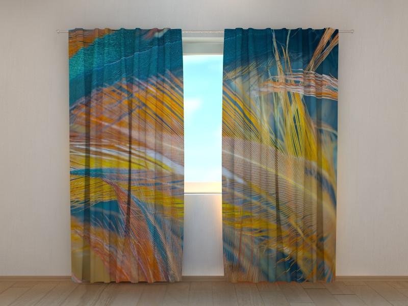 Dienas un nakts aizkari - Bohēmiskā bohēmas stila spalvas 180 x 140 cm (2X 90x140 cm) / SCREEN E-interjers.lv
