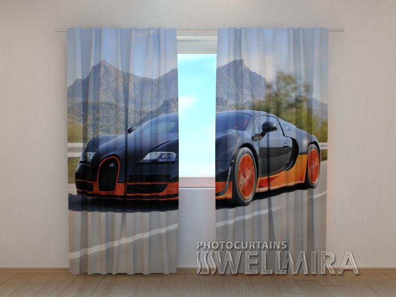 Dienas un nakts aizkari - Bugatti Veyron 180 x 140 cm (2X 90x140 cm) / SCREEN E-interjers.lv
