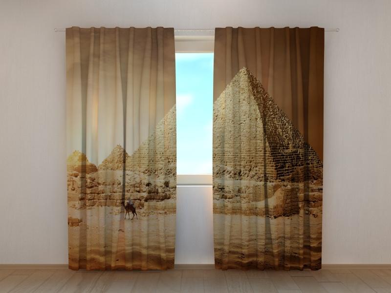 Dienas un nakts aizkari - Ēģiptes piramīdas 180 x 140 cm (2X 90x140 cm) / SCREEN E-interjers.lv