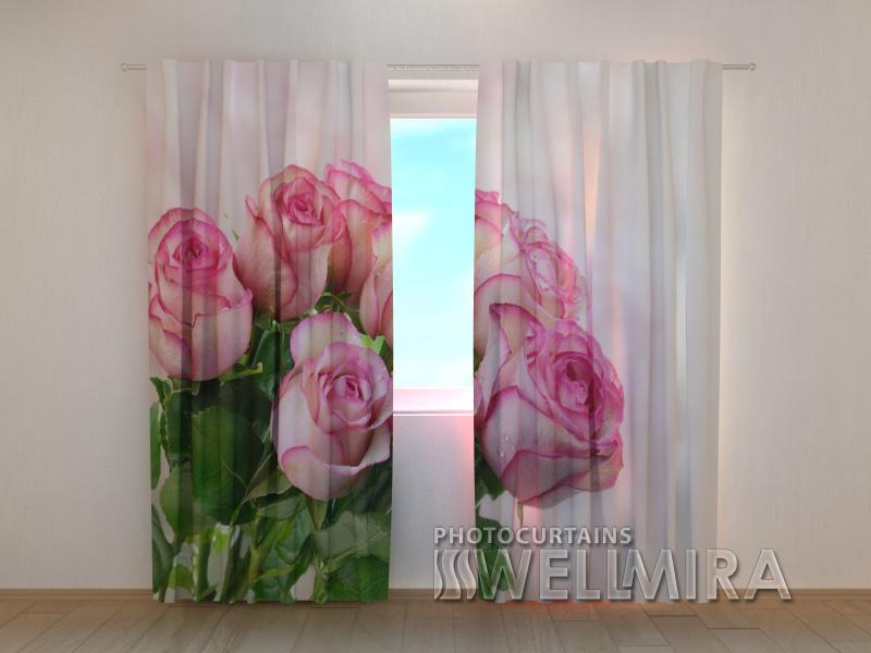Dienas un nakts aizkari - Rozā ķekars 180 x 140 cm (2X 90x140 cm) / SCREEN E-interjers.lv