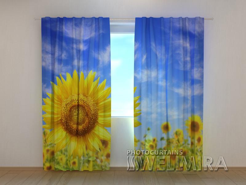 Dienas un nakts aizkari - Saulespuķe 180 x 140 cm (2X 90x140 cm) / SCREEN E-interjers.lv