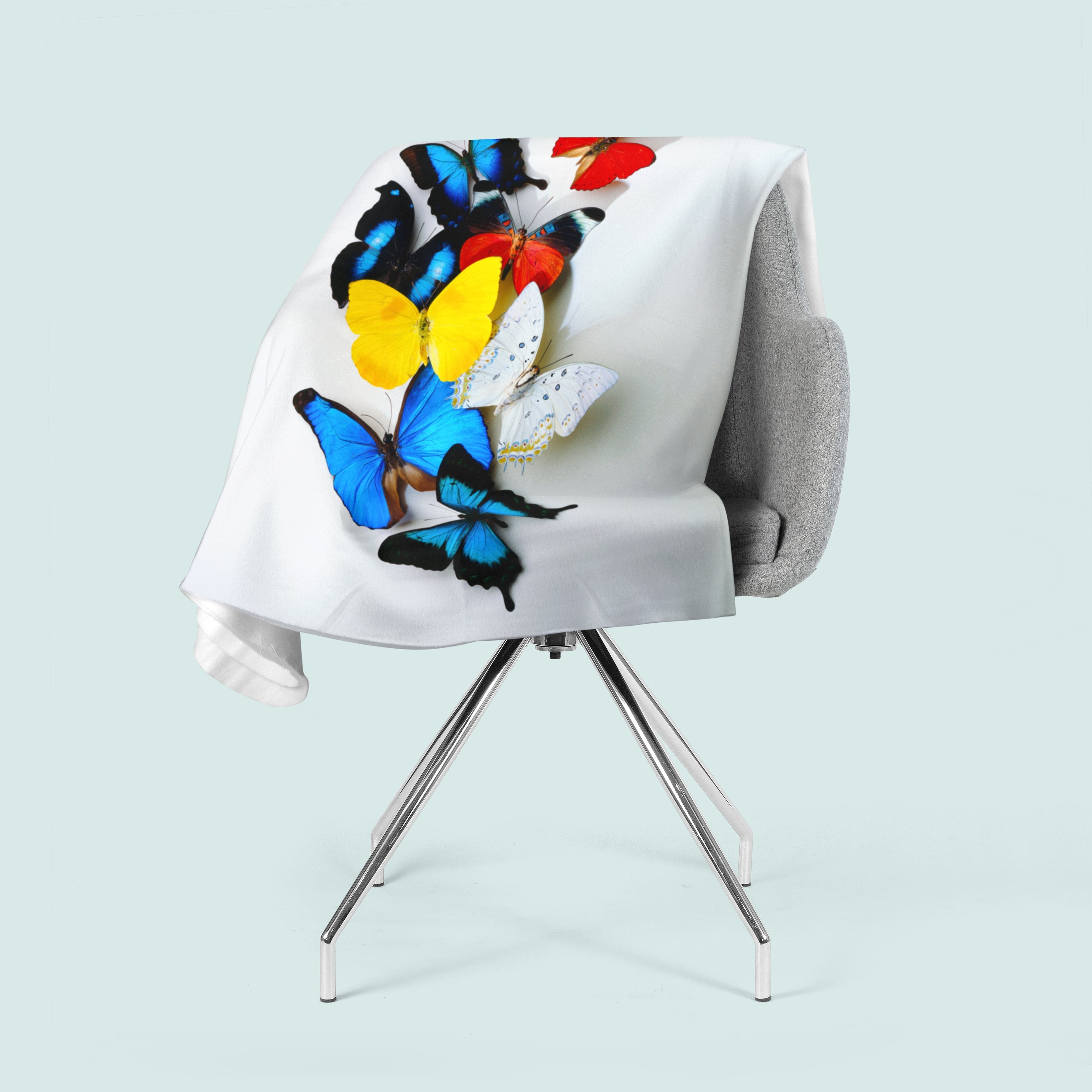 Flīsa pleds Colorful Butterflies E-interjers.lv
