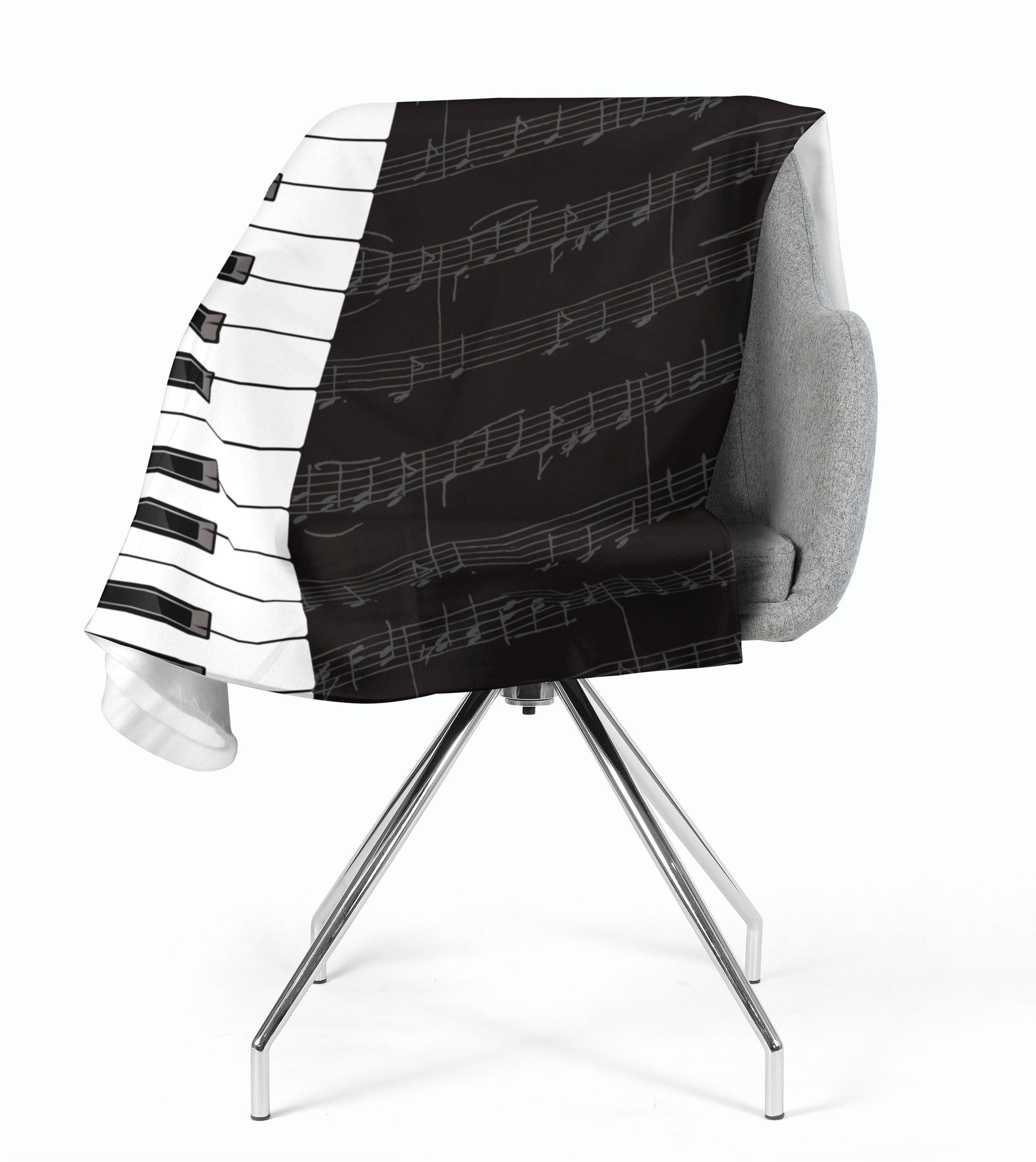 Flīsa pleds Piano Keys E-interjers.lv