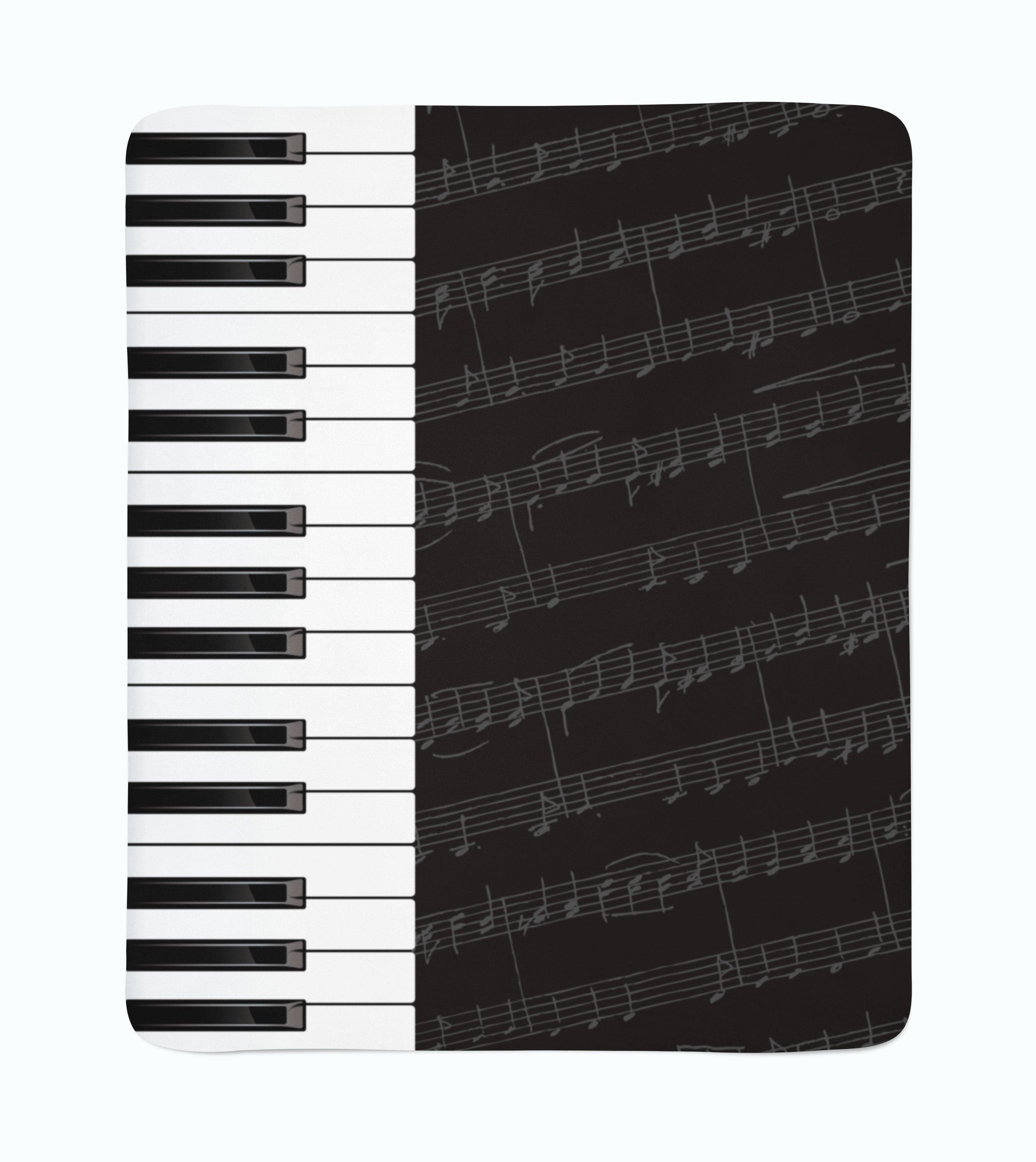 Flīsa pleds Piano Keys E-interjers.lv