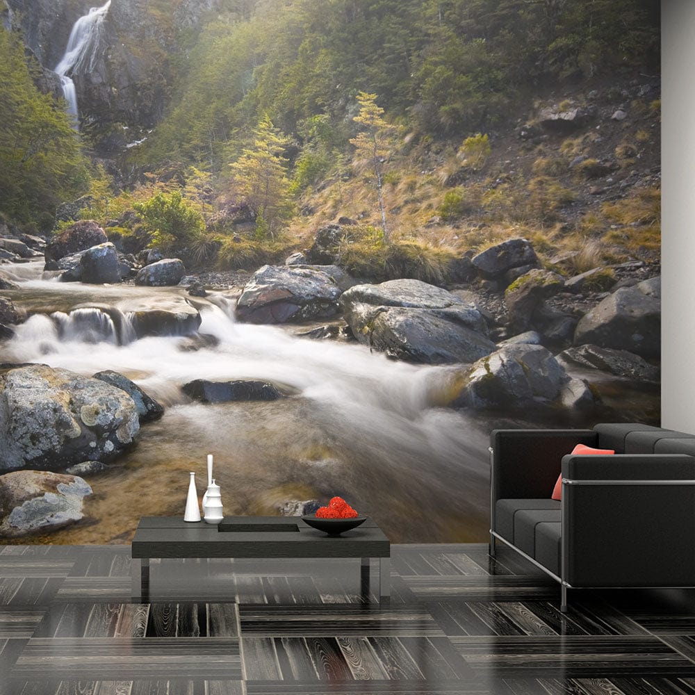 Fototapetes ar meža skatu - Ohakune - ūdenskritumi Jaunzēlandē 450x270 E-interjers.lv