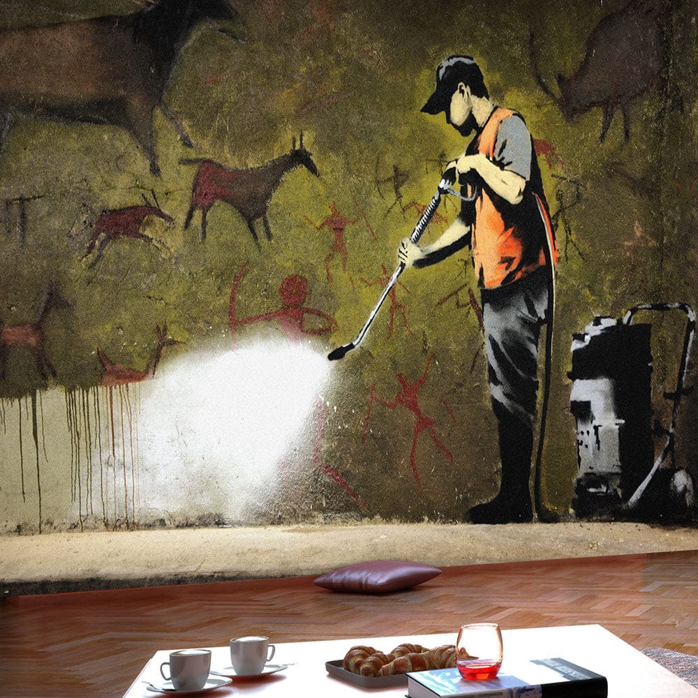 Fototapetes - Banksy - alas glezna E-interjers.lv