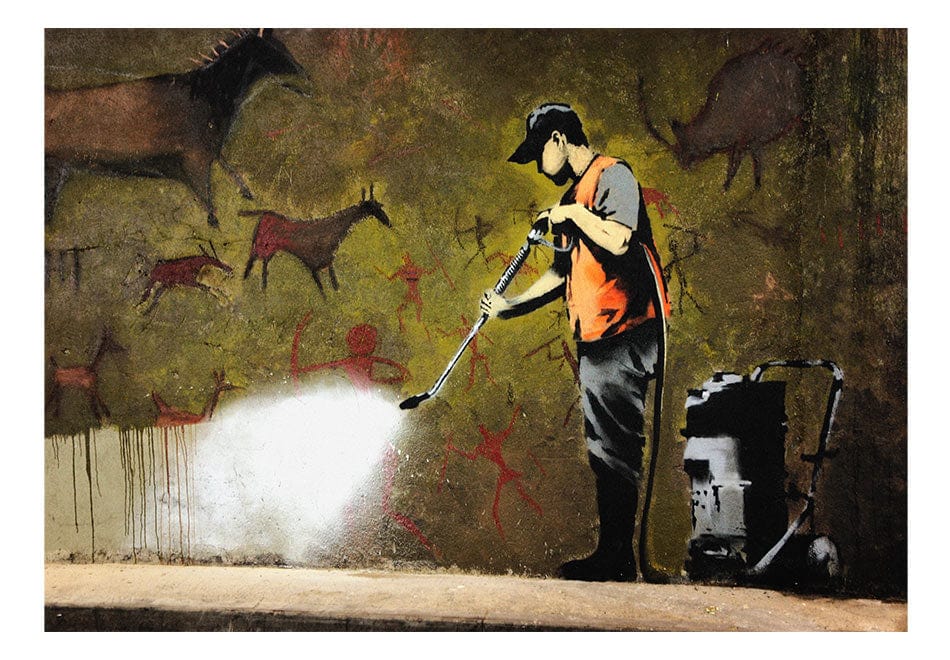 Fototapetes - Banksy - alas glezna E-interjers.lv