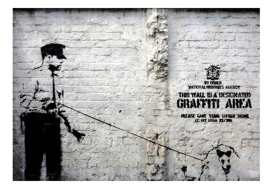 Fototapetes - Banksy - Grafiti zona E-interjers.lv