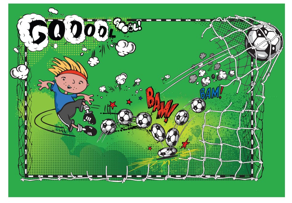 Fototapetes bērnu istabai ar futbola tematiku - Pirmie vārti E-interjers.lv