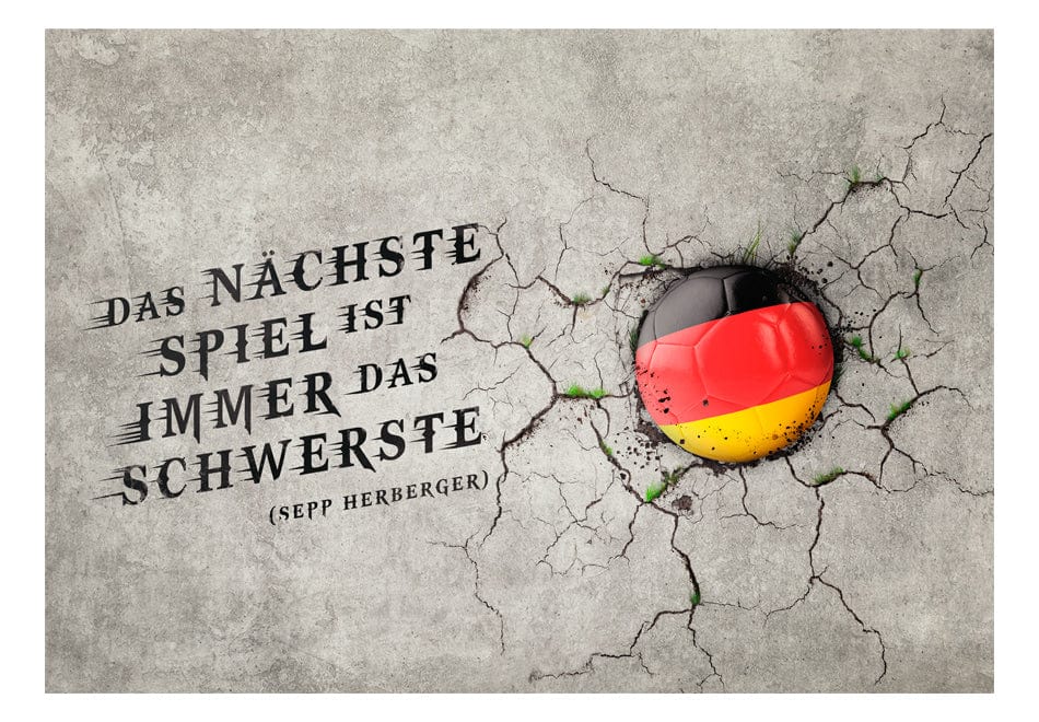 Fototapetes - Das nächste Spiel ist immer das schwerste (Sepp Herberger) E-interjers.lv