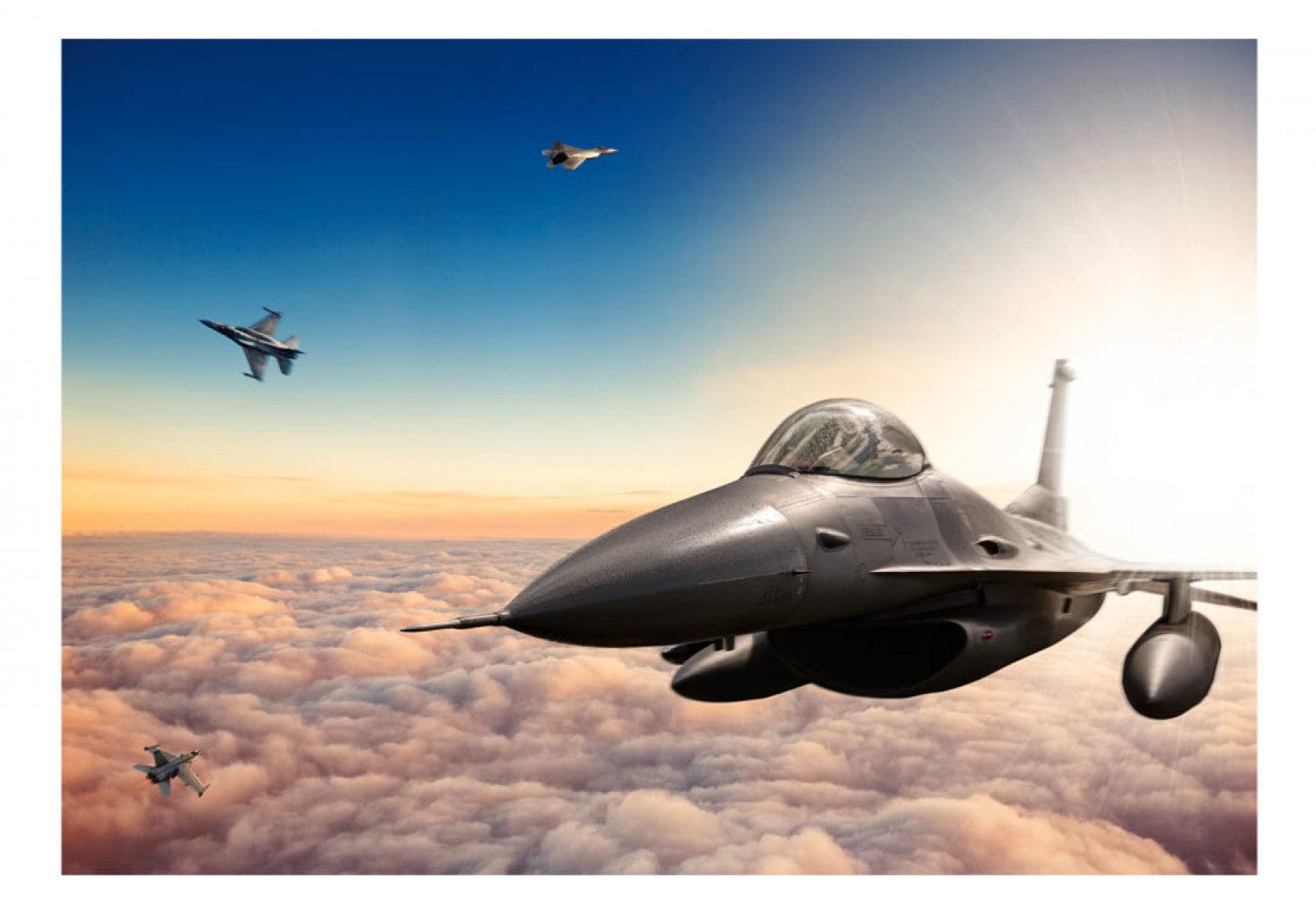 Fototapetes - F16 iznīcinātāji, 97023 E-interjers.lv