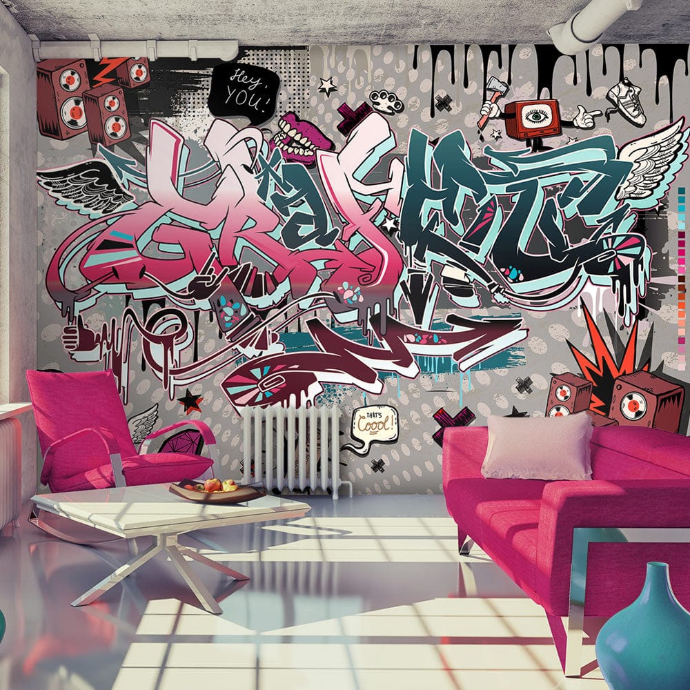 Fototapetes - Grafiti - Hei Tu! E-interjers.lv