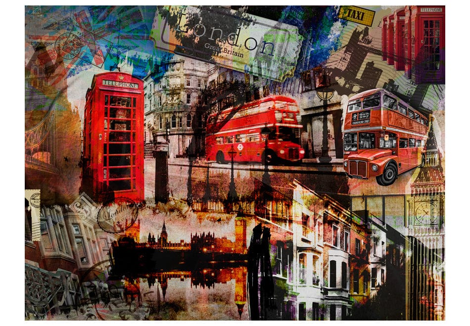 Fototapetes - Londonas kolāža E-interjers.lv