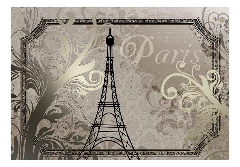 Fototapetes - Vintage Paris - zelts E-interjers.lv