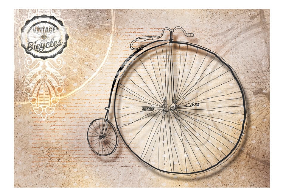 Fototapetes - Vintāža velosipēdi - sepija E-interjers.lv