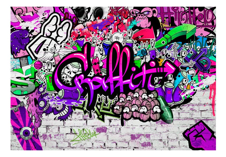 Fototapetes - Violeti grafiti E-interjers.lv