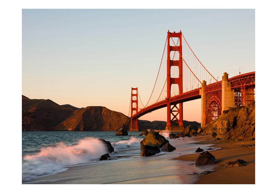 Fototapetes - Zelta vārtu tilts - saulriets, Sanfrancisko E-interjers.lv