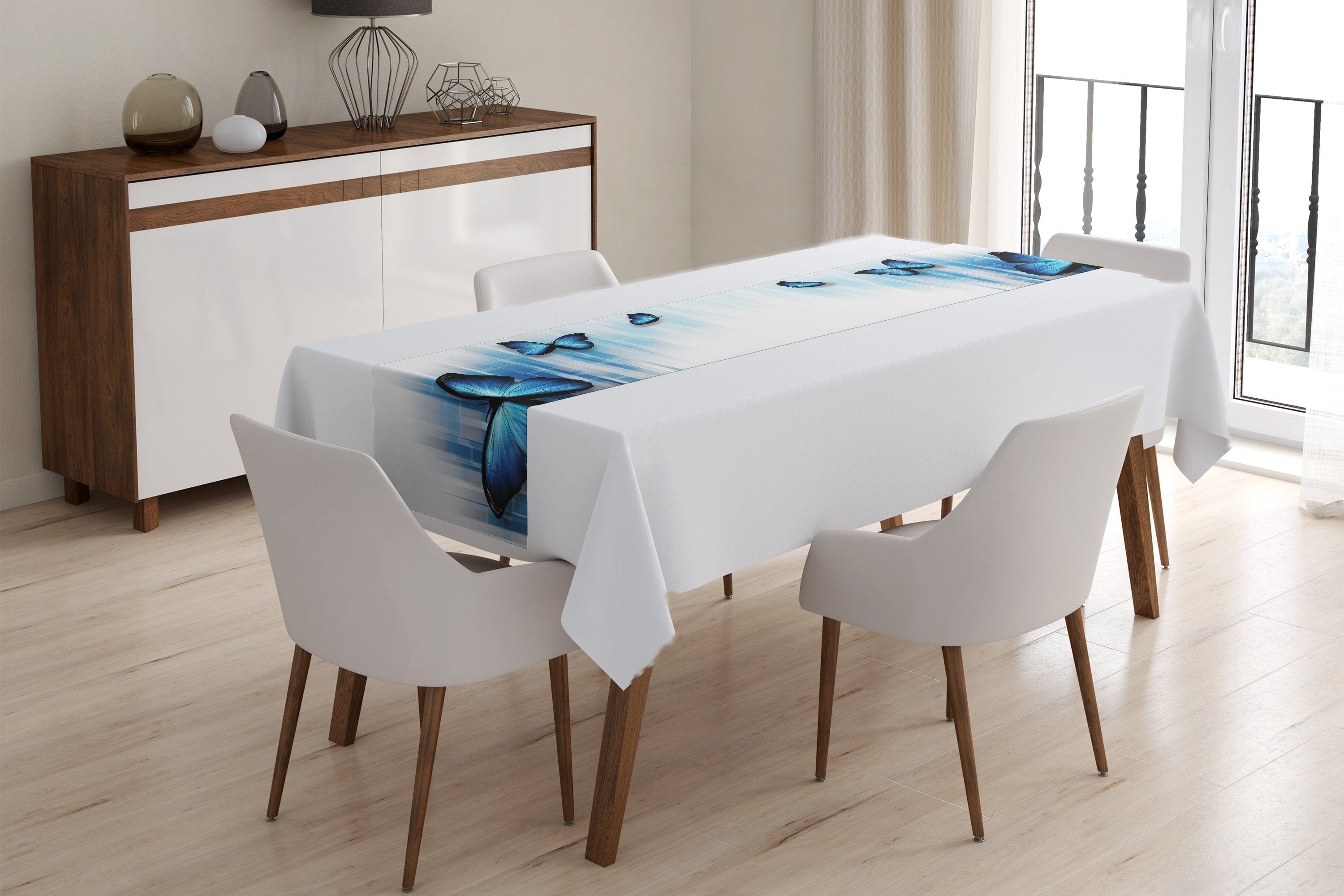 Galda celiņš Blue Butterflies Home Trends