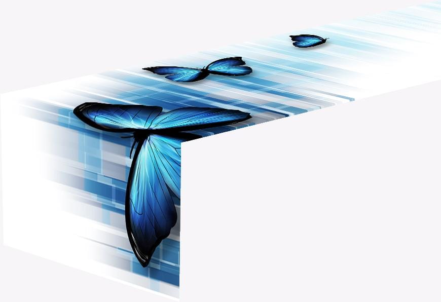 Galda celiņš Blue Butterflies Home Trends