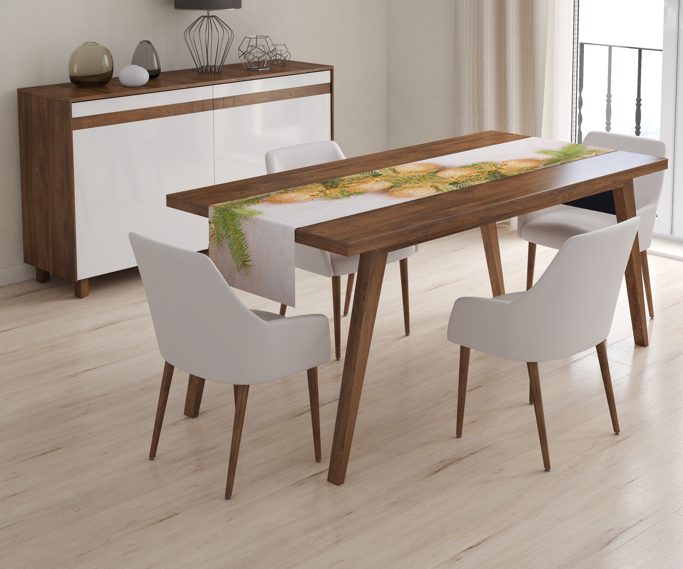 Galda celiņš Golden Xmas Bows Home Trends