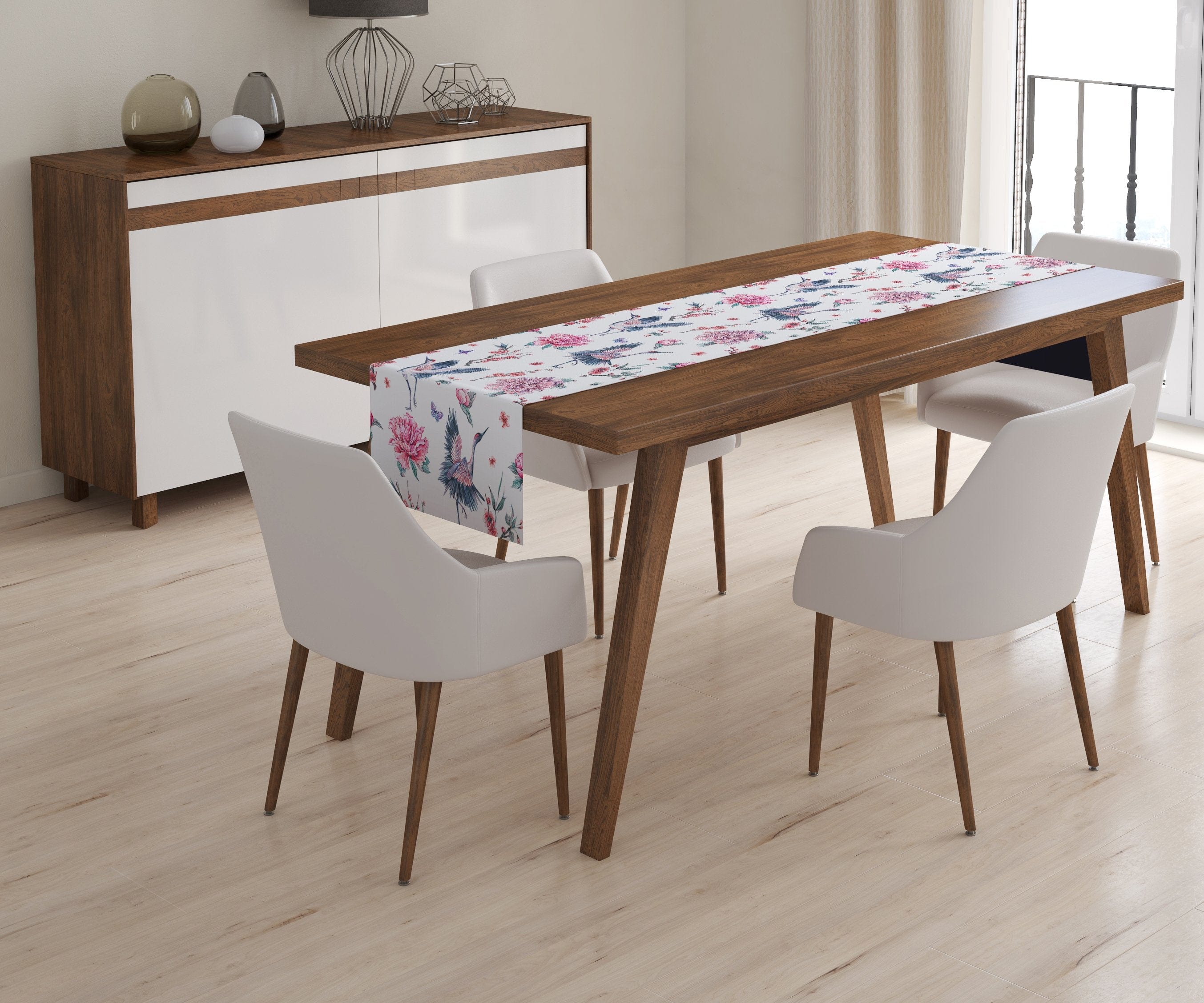 Galda celiņš Storks and Flowers Home Trends