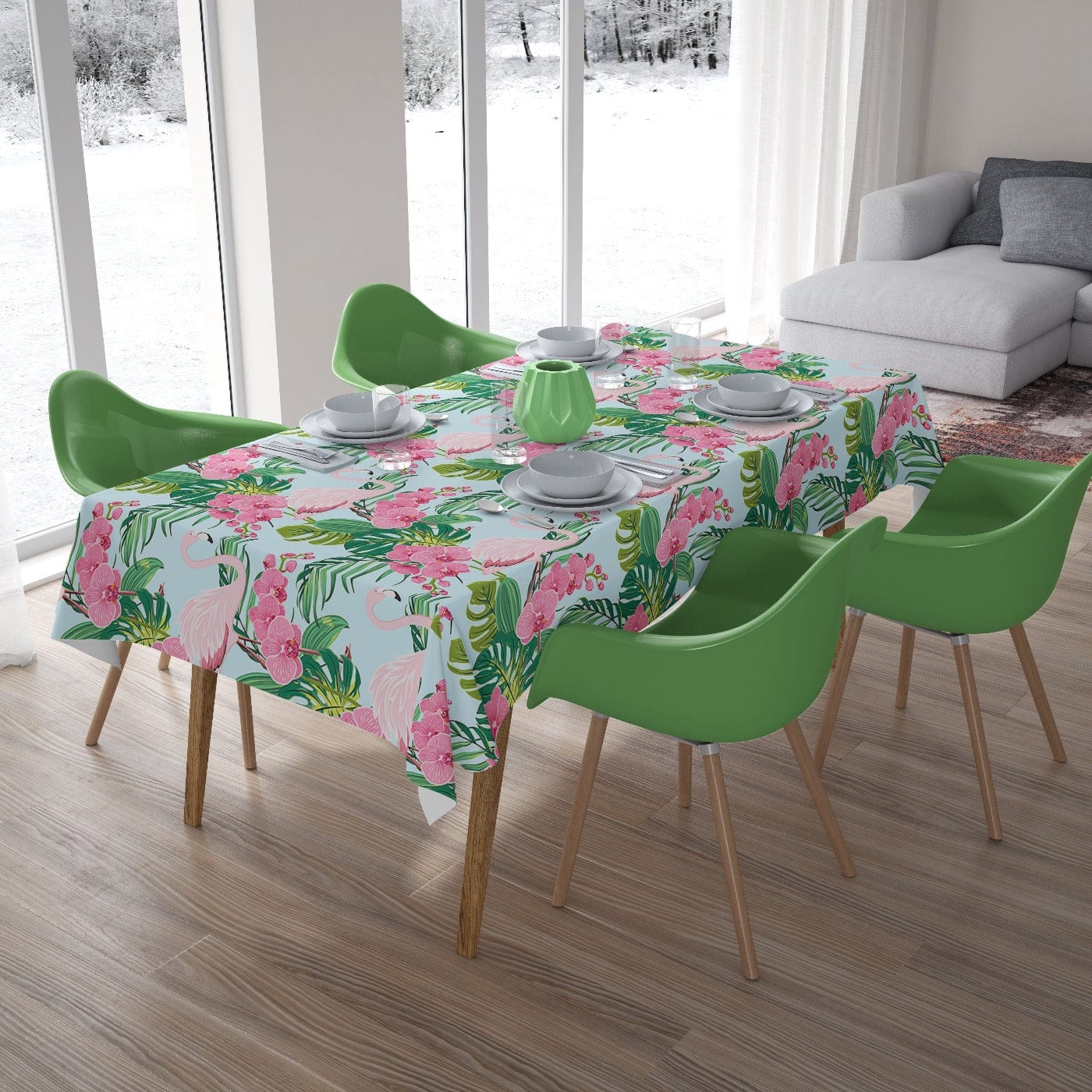 Galdauts - Rozā flamingo un orhidejas Home Trends