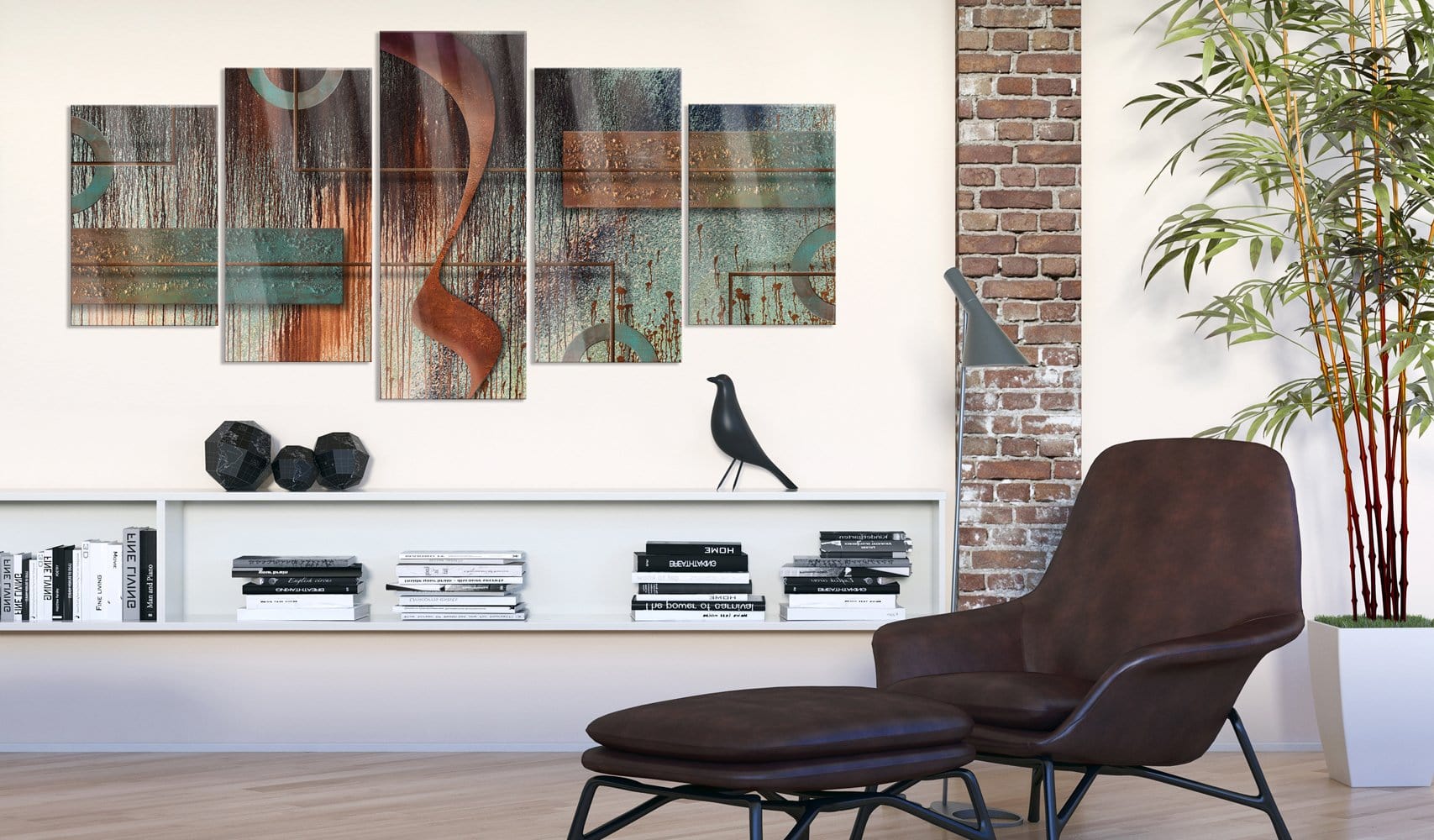 Glezna ar akrila stiklu - Abstraktā melodija Home trends