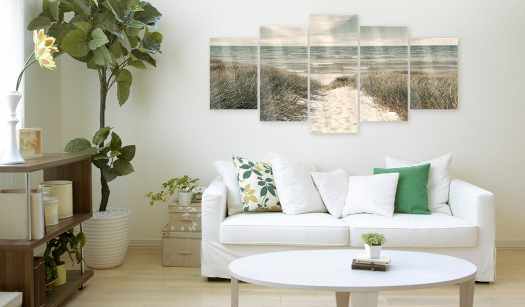 Glezna ar akrila stiklu - Klusā pludmale Home trends