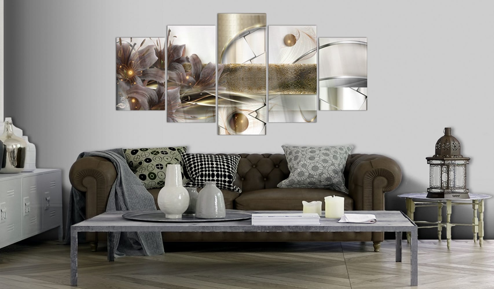 Glezna ar akrila stiklu - Kosmosa dārzs Home trends