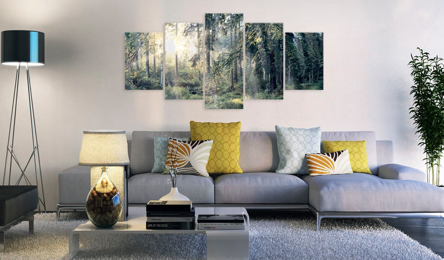 Glezna ar akrila stiklu - Pasaku ainava Home trends