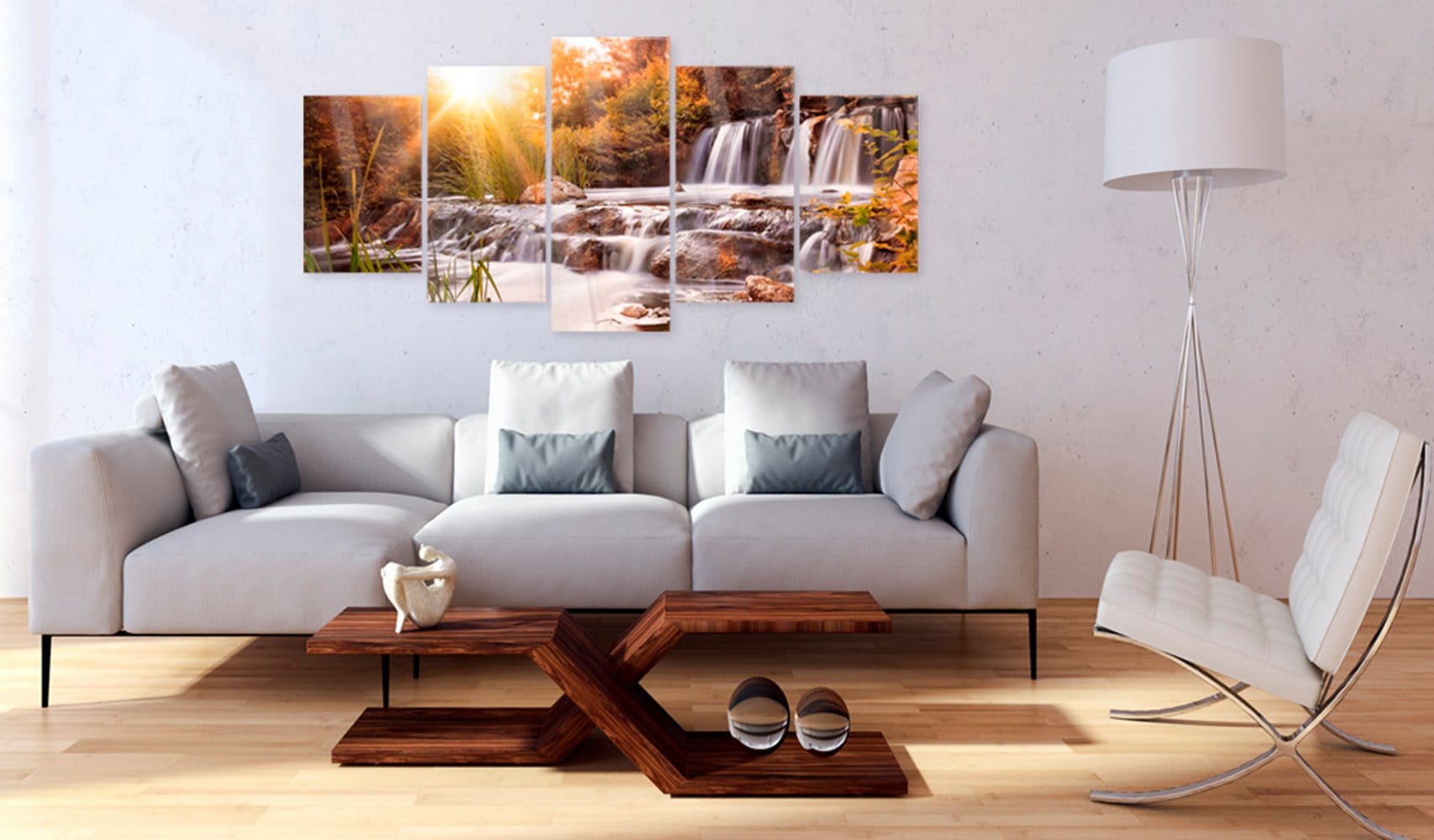 Glezna ar akrila stiklu - Rudens ieleja Home trends