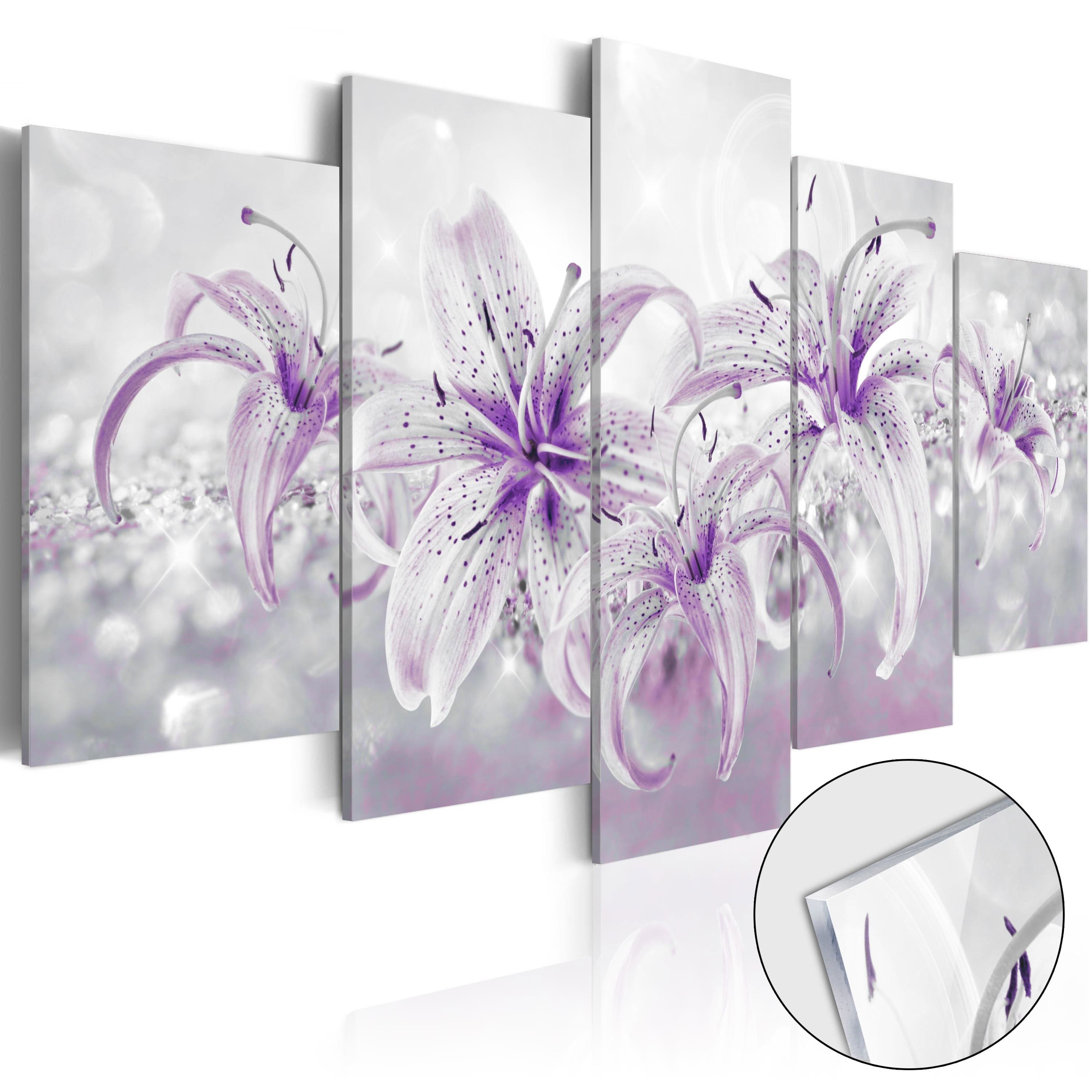 Glezna ar akrila stiklu - Violeta žēlastība Home trends
