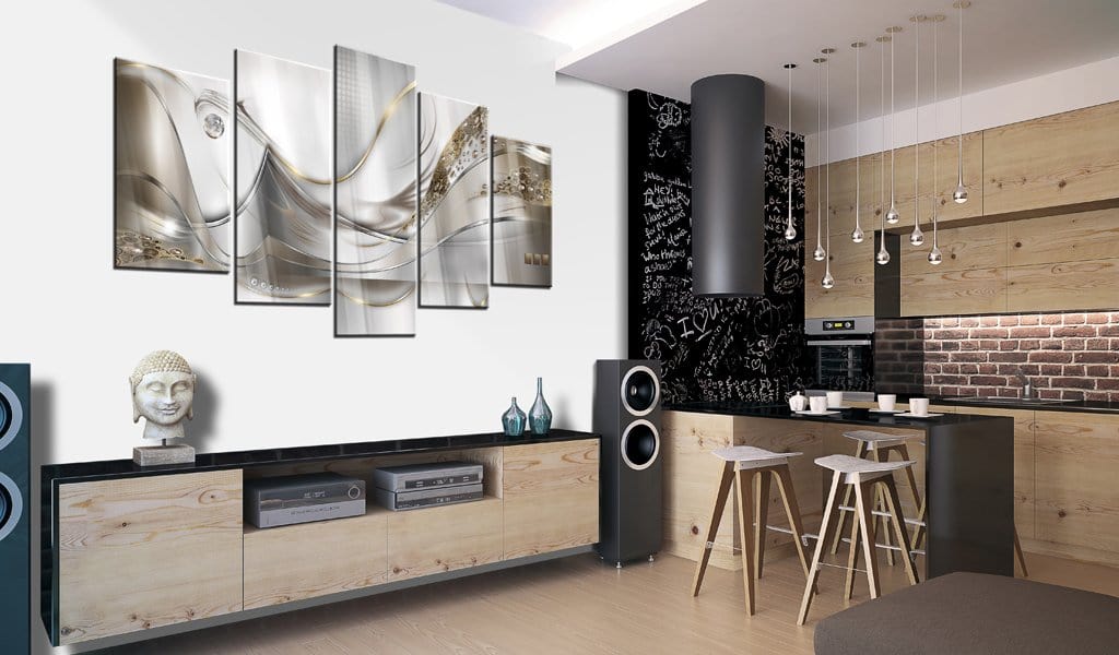 Glezna ar akrila stiklu - Zelta lidojums Home trends