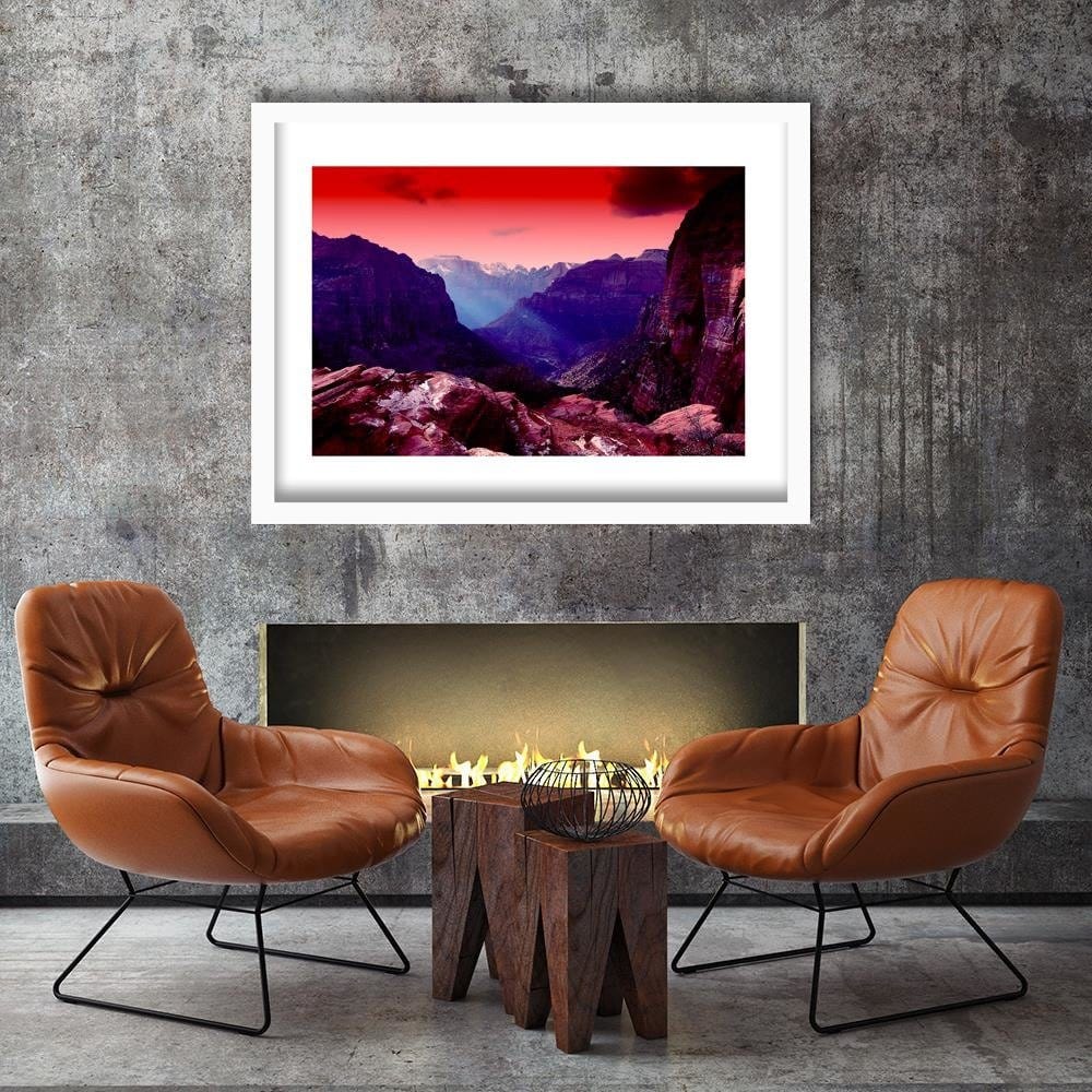 Glezna baltā rāmī - 4 Between The Rocks Home Trends DECO