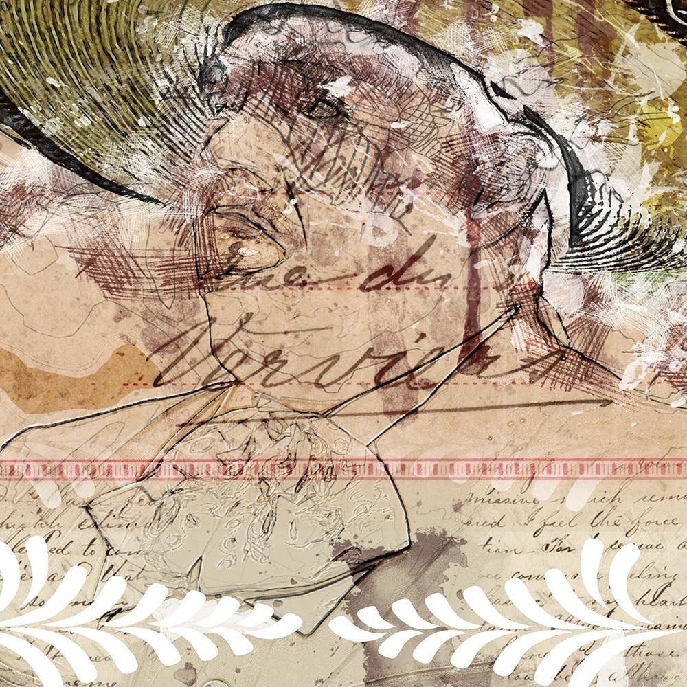 Glezna baltā rāmī - A Man In A Sombrero Home Trends DECO