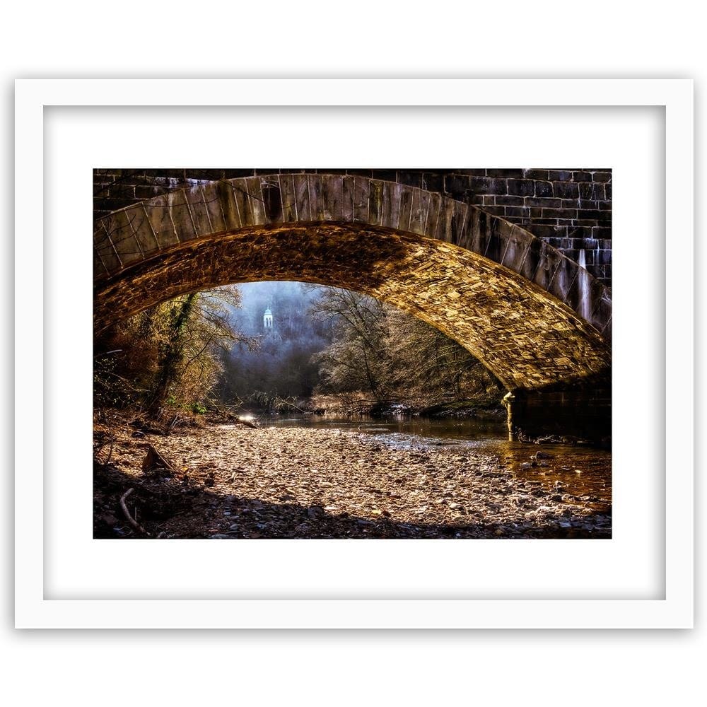 Glezna baltā rāmī - A Mysterious Place Under The Bridge Home Trends DECO
