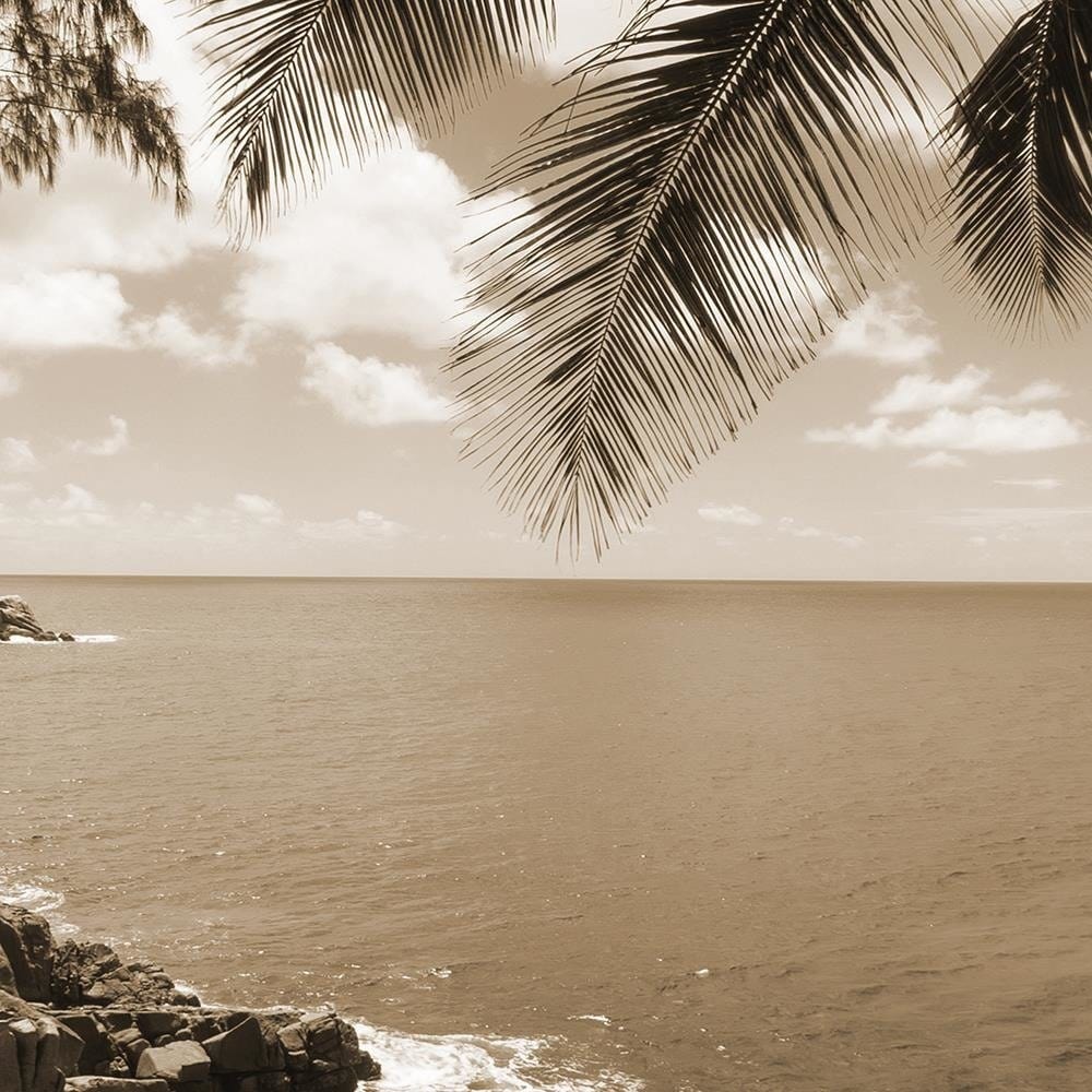 Glezna baltā rāmī - A Rock In The Sea 1 Home Trends DECO