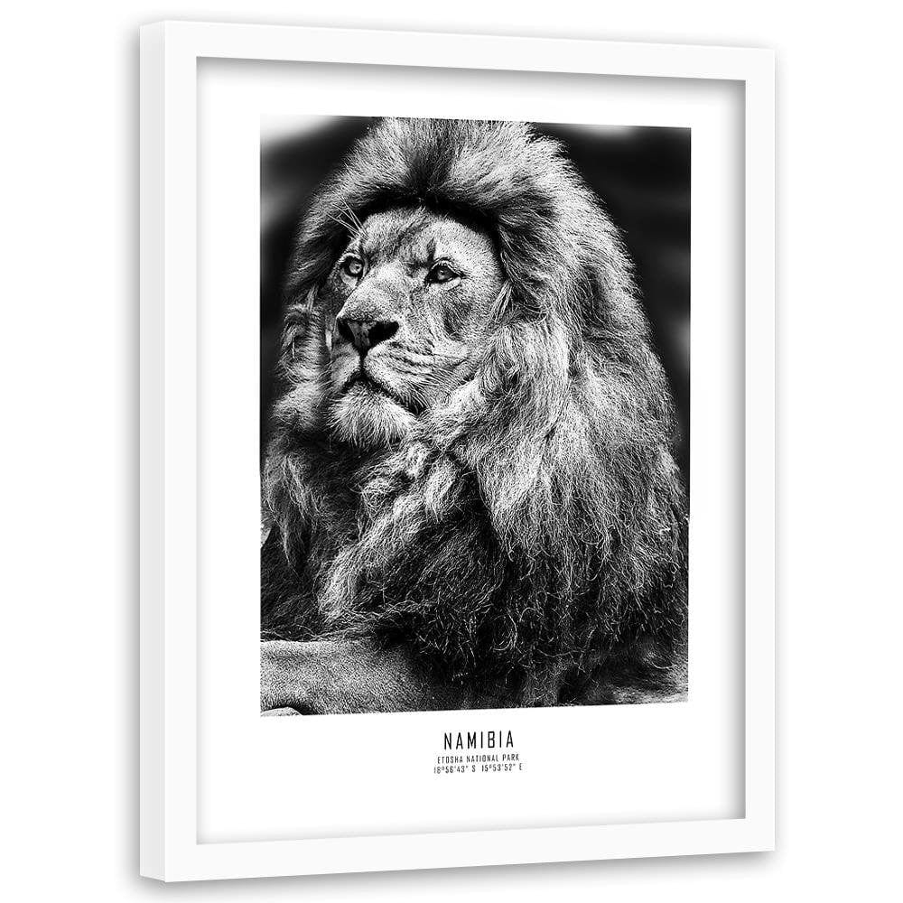 Glezna baltā rāmī - A Symbol Of Africa Home Trends DECO