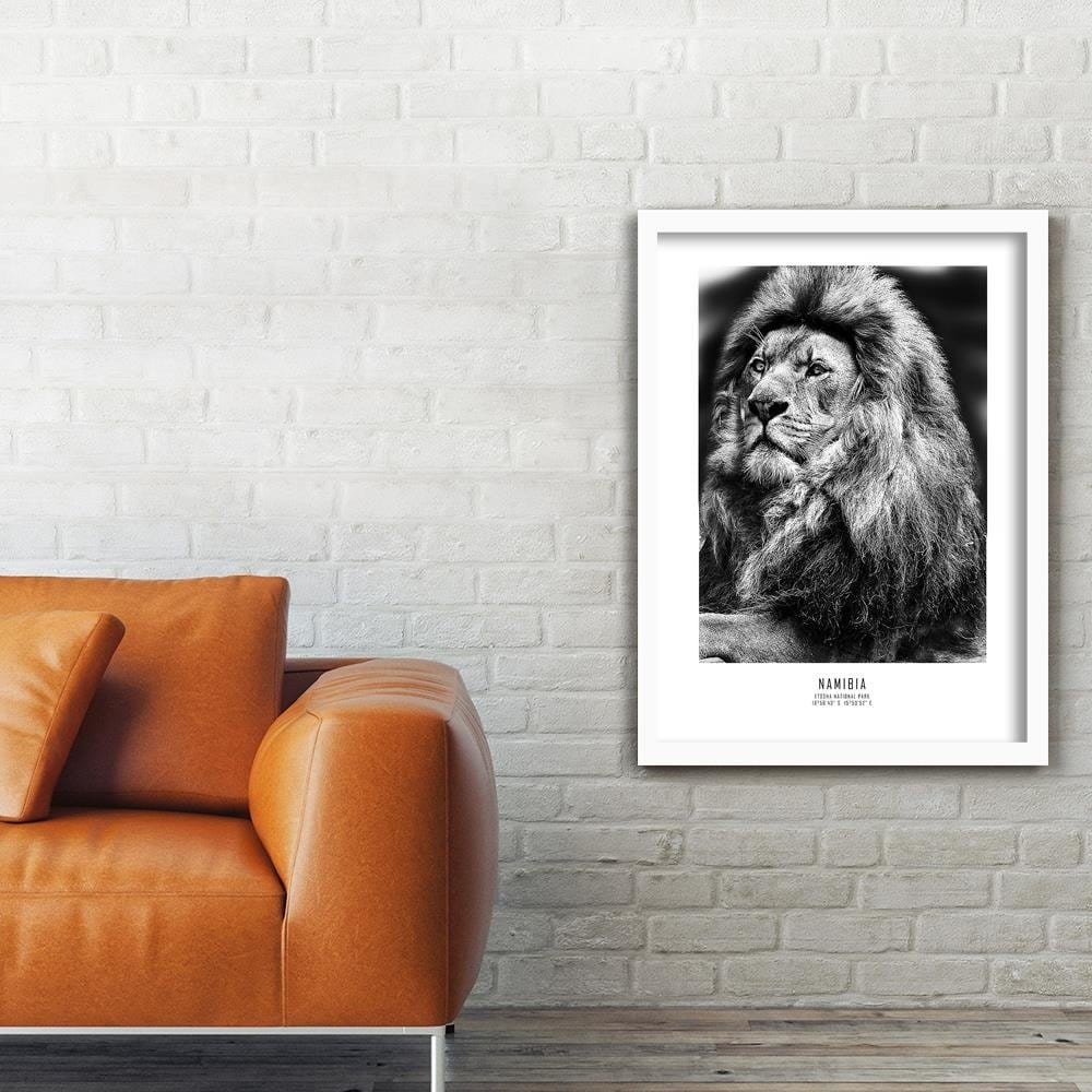 Glezna baltā rāmī - A Symbol Of Africa Home Trends DECO