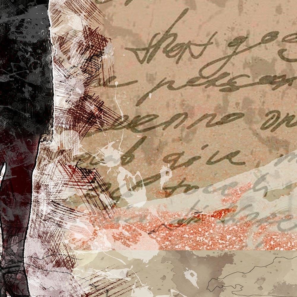 Glezna baltā rāmī - A Woman In A Black Dress Home Trends DECO