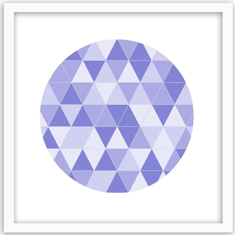 Glezna baltā rāmī - Abstract Circle 7 Home Trends DECO