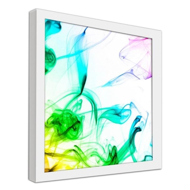 Glezna baltā rāmī - Abstract color smoke Home Trends DECO
