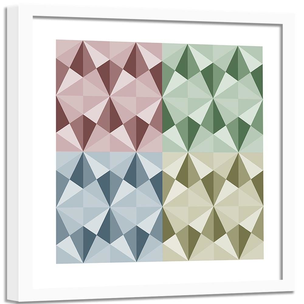 Glezna baltā rāmī - Abstract Forms 2 Home Trends DECO