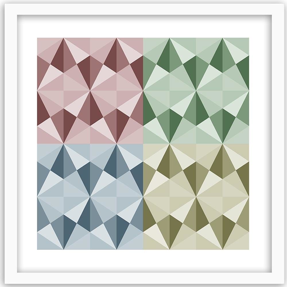 Glezna baltā rāmī - Abstract Forms 2 Home Trends DECO