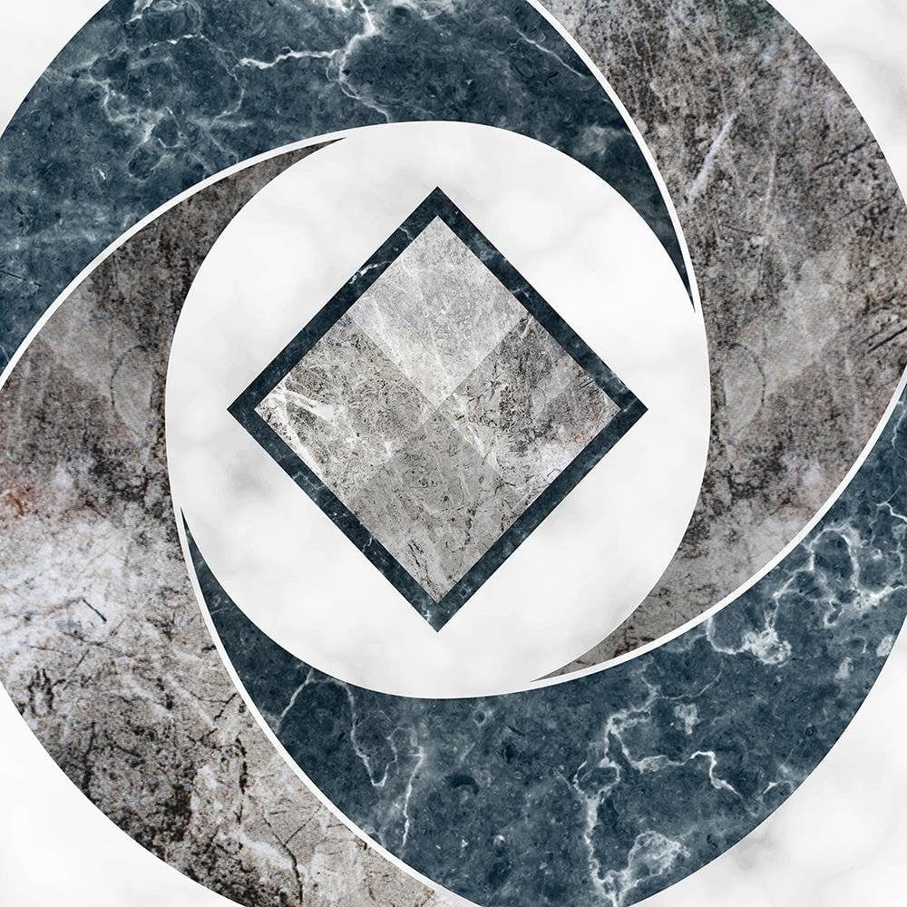 Glezna baltā rāmī - Abstract Geometry - Marble  Home Trends DECO