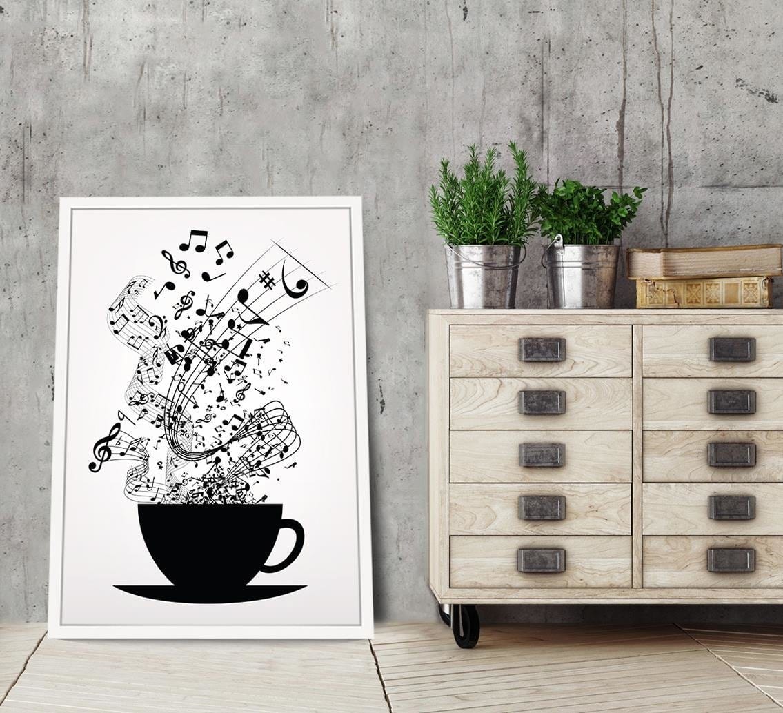 Glezna baltā rāmī - Abstract Home Trends DECO