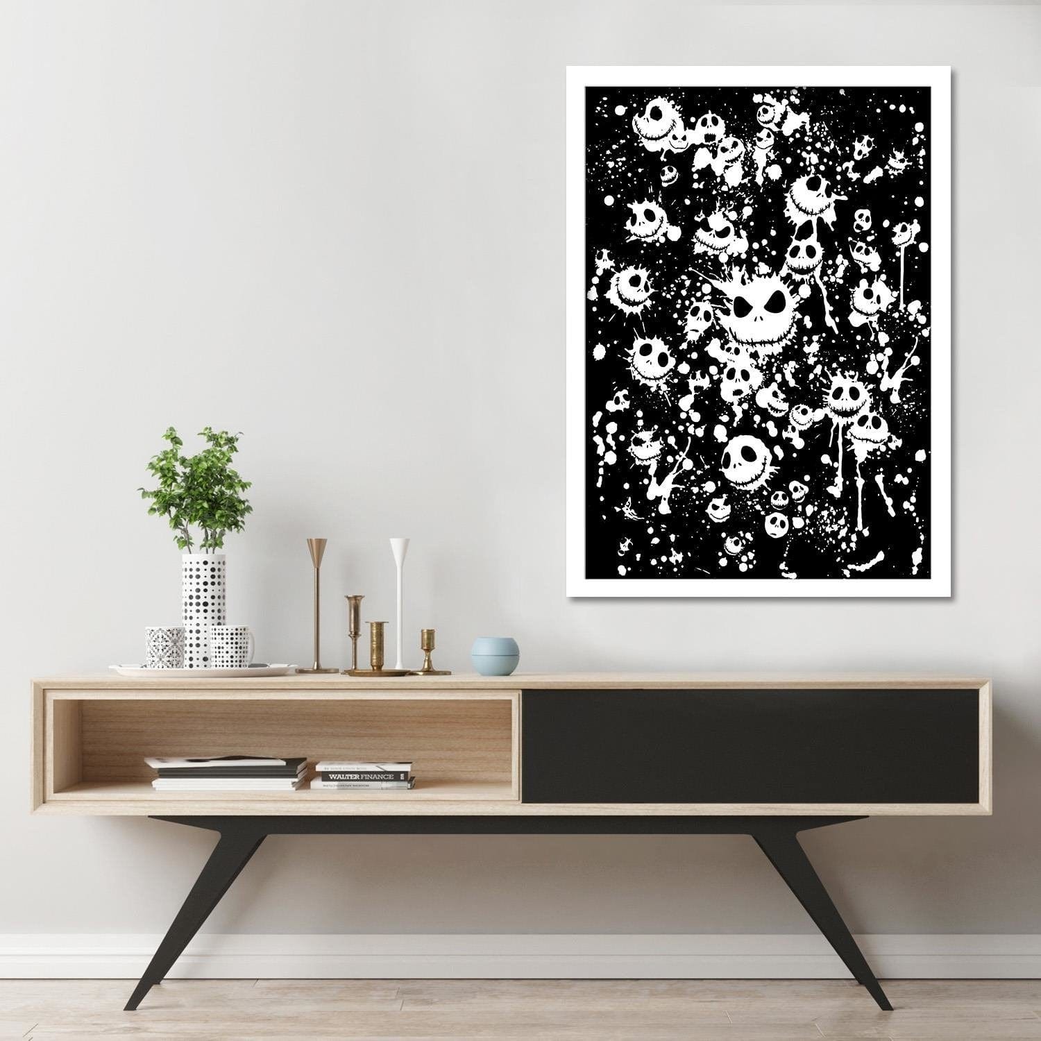 Glezna baltā rāmī - Abstract Home Trends DECO