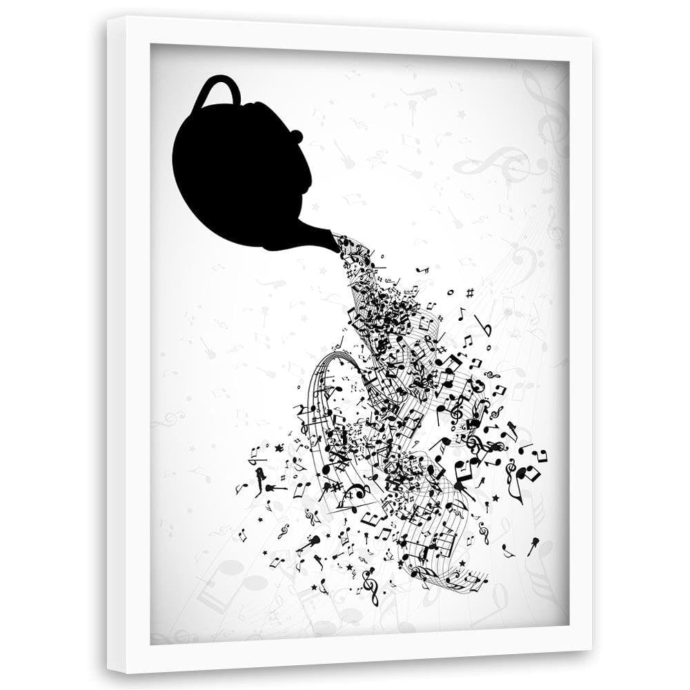 Glezna baltā rāmī - Abstract Image Black And White  Home Trends DECO